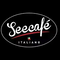 Logo des Seecafé Italiano mit Schriftzug und italienischen Farben