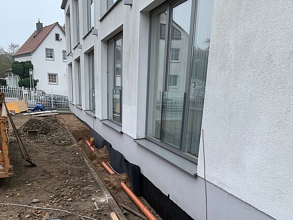 Verrohrung fast fertig